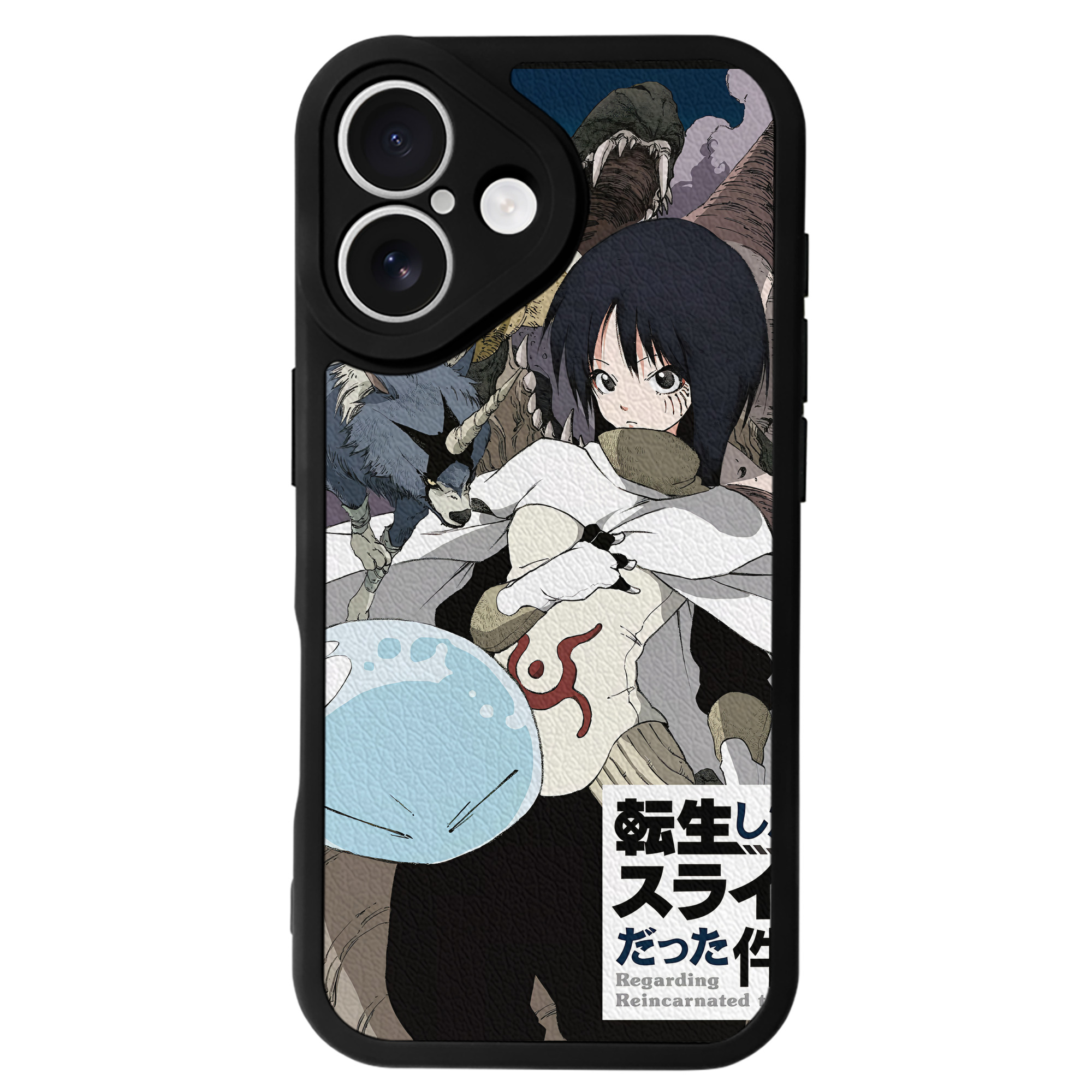 転スラ Regarding Reincarnated to Slime 【iPhone 16シリーズ対応】シリコンスマホケース（レザー調） 材質：シリコン